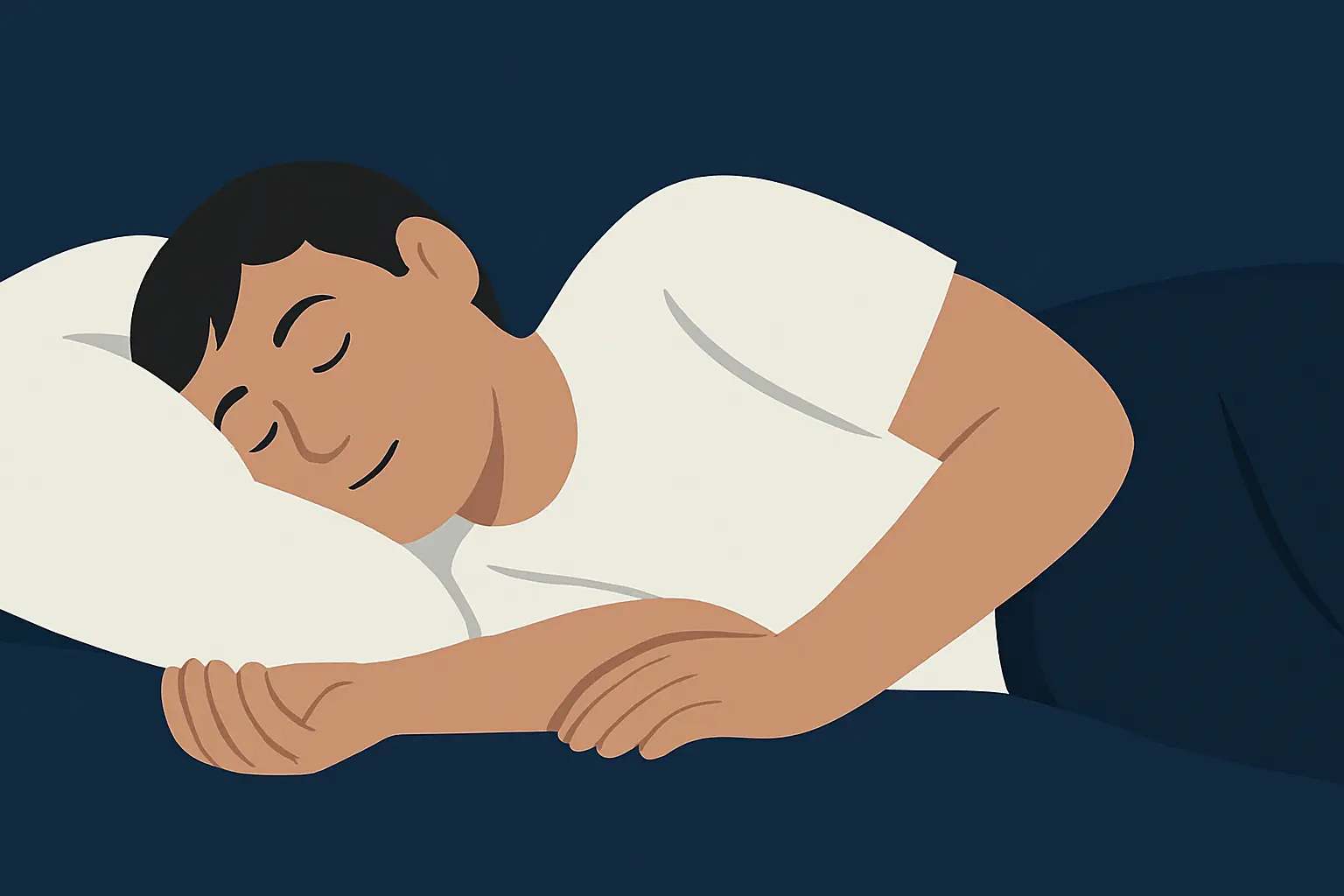 Sleep position detection active while sleeping.
